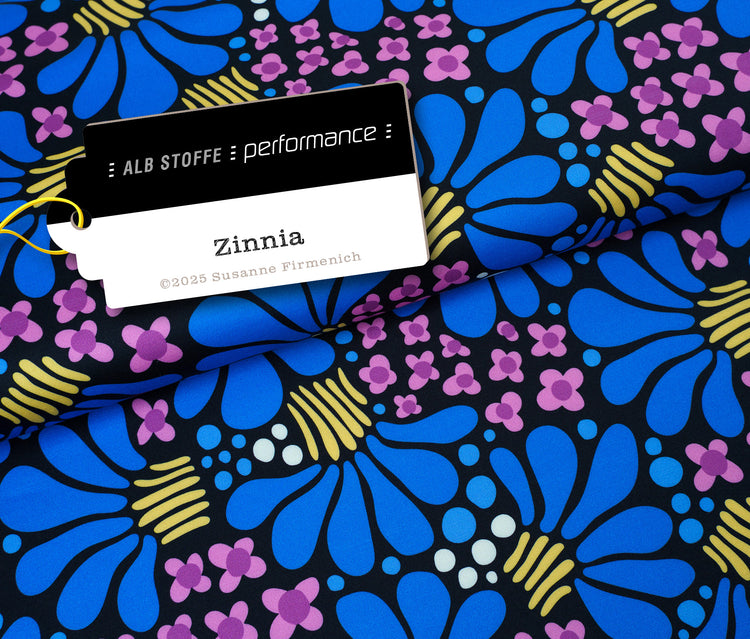 Performance - ZINNIA BLAU SCHWARZ
