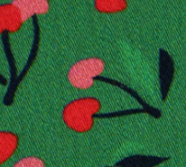 Picknick - CHERRIES - New Cotton Satin Webware