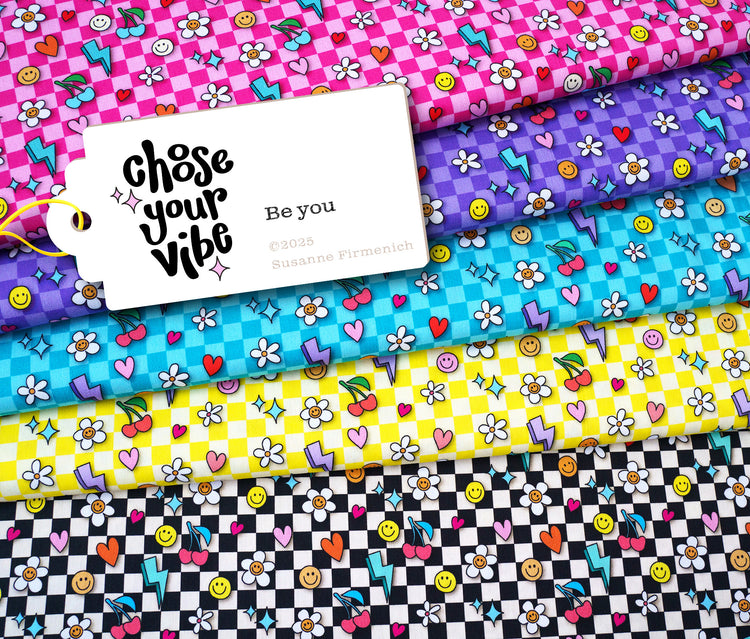 Choose your Vibe - BE YOU - New Cotton Satin Webware
