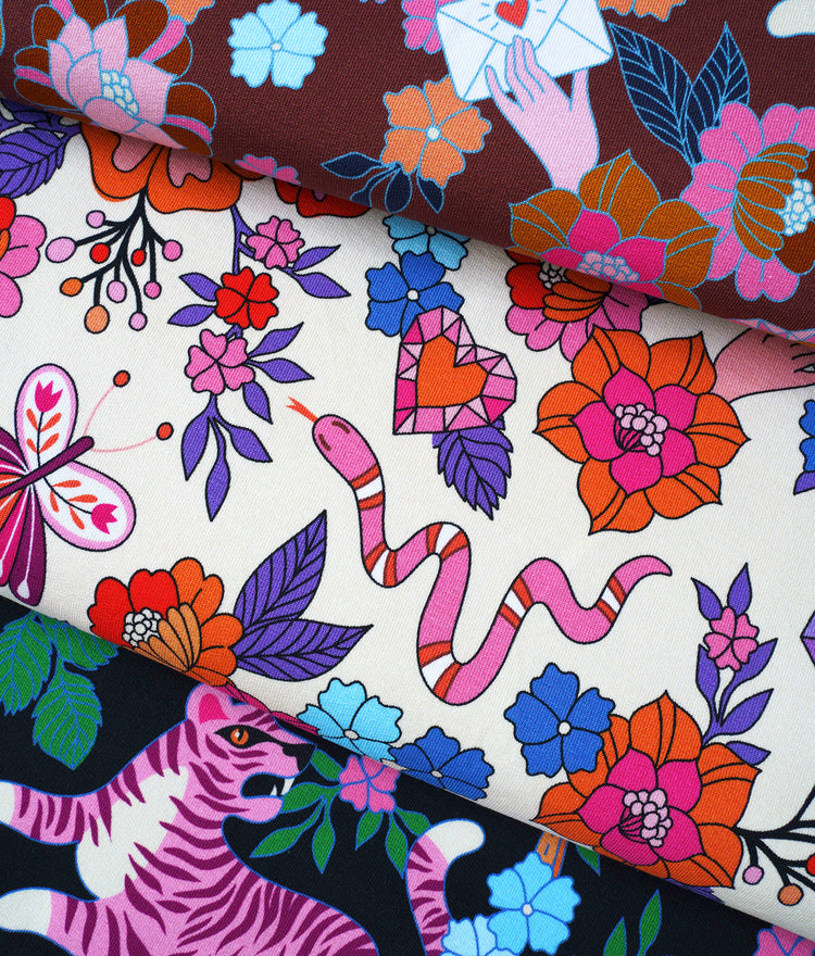 Hand on Heart - MIXED EMOTIONS - Cotton Musselin - Double Gauze