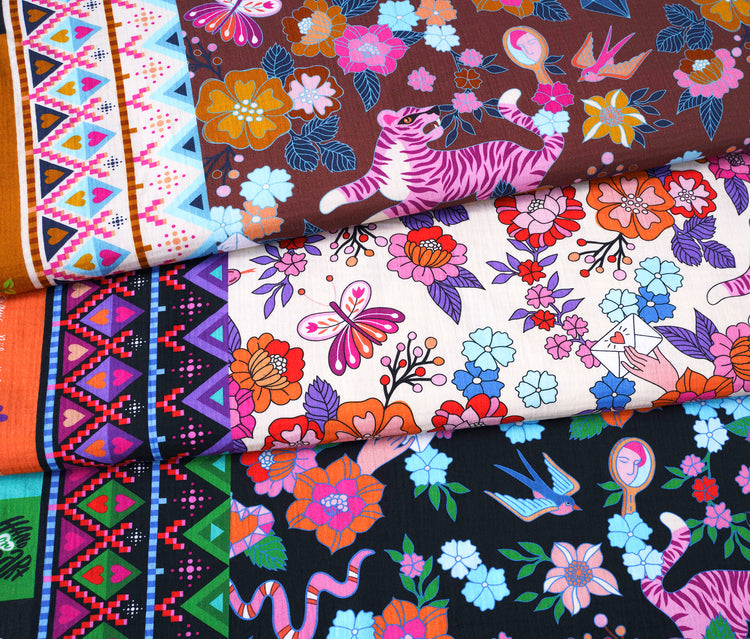 Hand on Heart - MIXED EMOTIONS - Cotton Musselin - Double Gauze