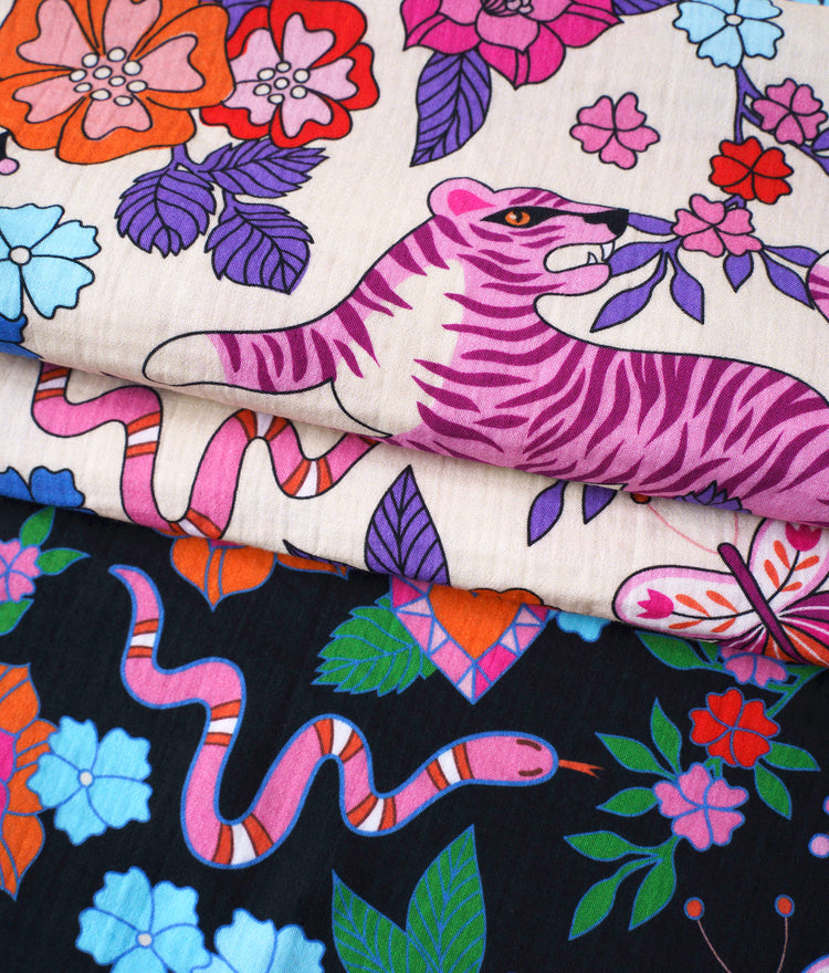 Hand on Heart - MIXED EMOTIONS - Cotton Musselin - Double Gauze