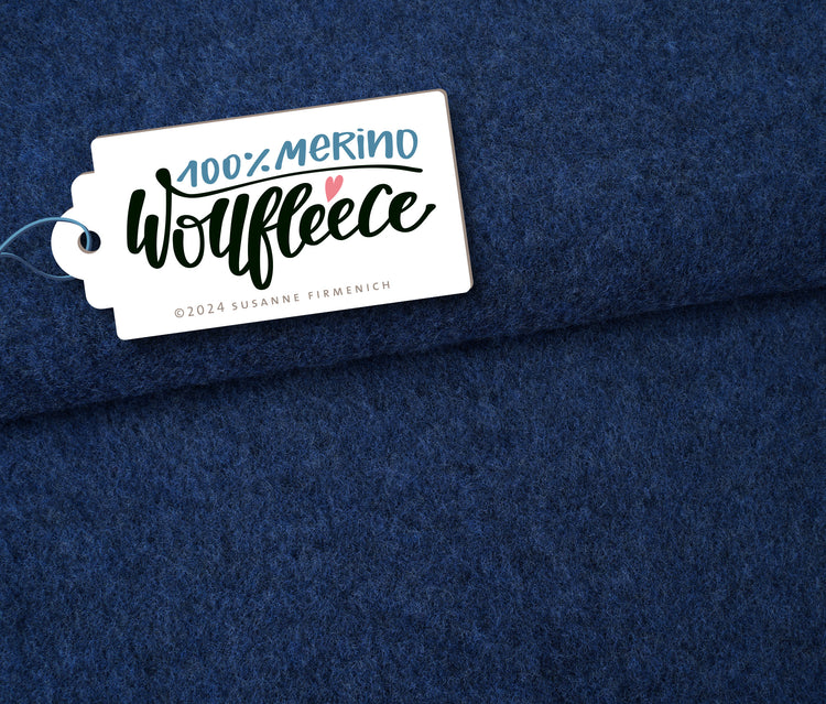 MERINO WOLLFLEECE ultramarine uni