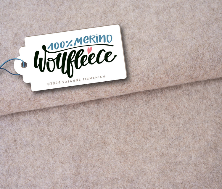 MERINO WOLLFLEECE beige hell