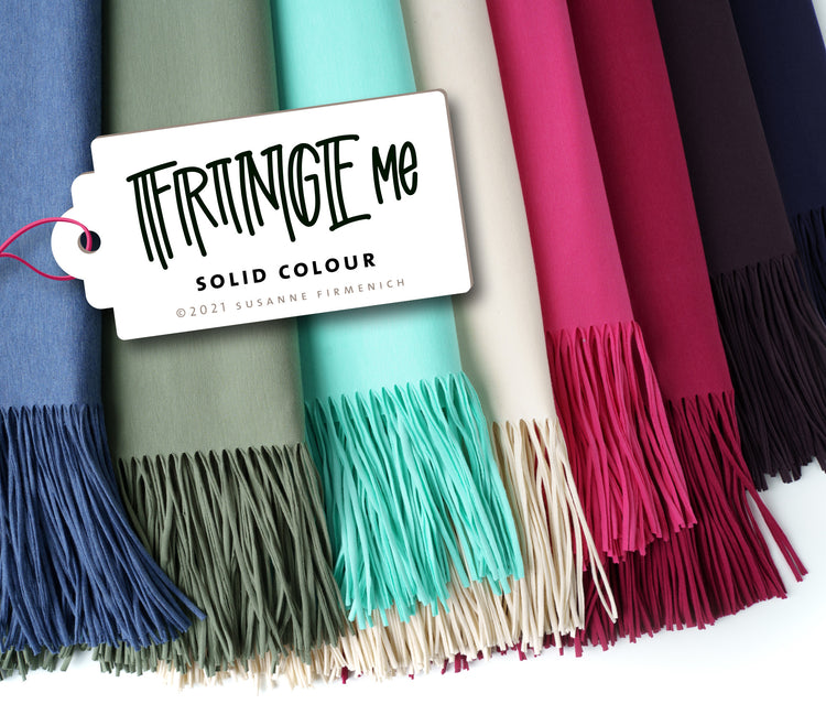 Fringe Me Cotton - SOLID COLOUR - Fransenjersey