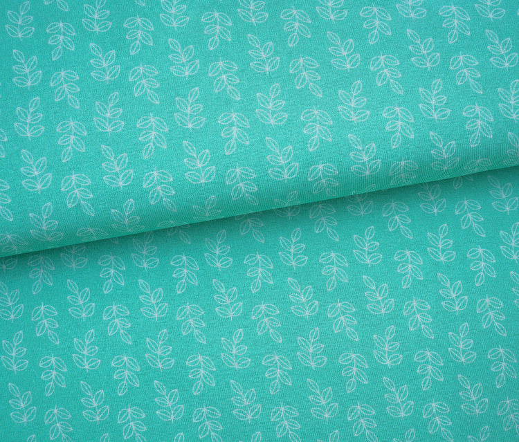 Sally And Friends - MINT LEAVES - Bio Baumwoll Ripp