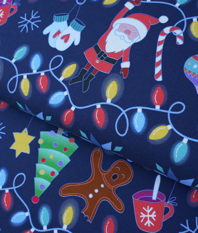 Ugly Christmas Sweater - CHRISTMAS LIGHTS - Sweat blau