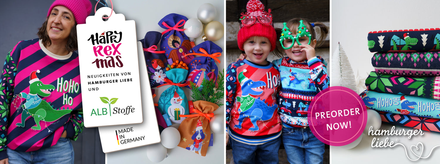 HAMBURGER LIEBE UGLY CHRISTMAS SWEATER 2023