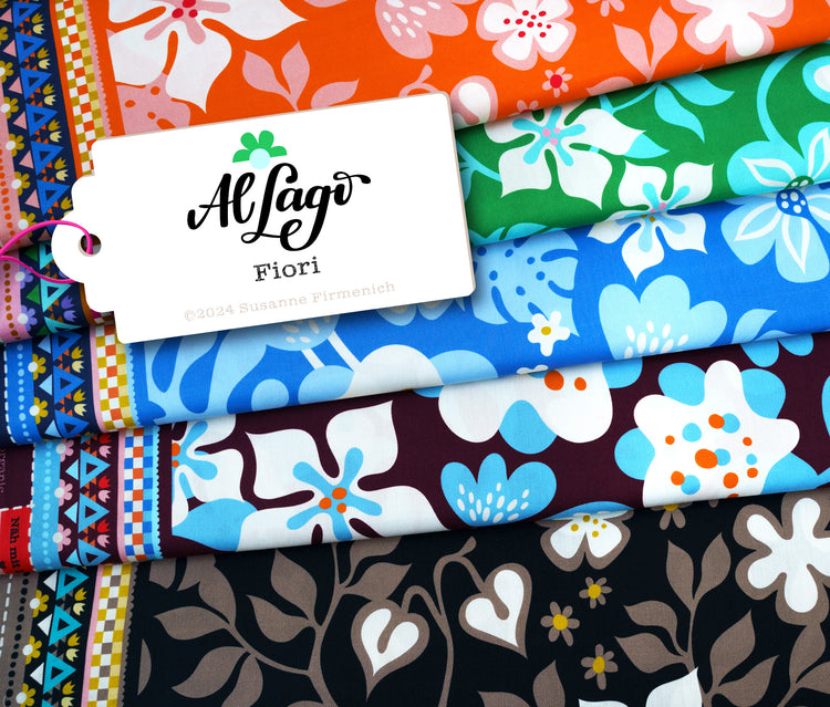 Al Lago - FIORI - New Cotton Satin Webware