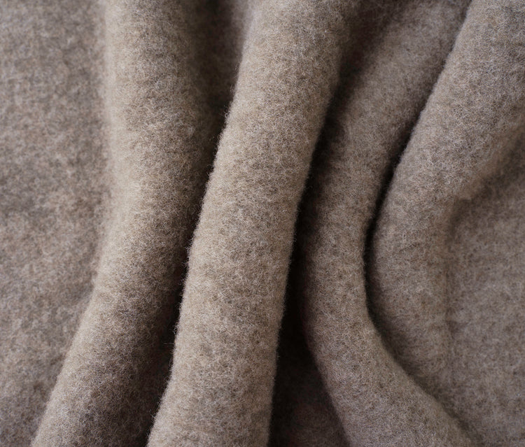 MERINO WOLLFLEECE beige dunkel