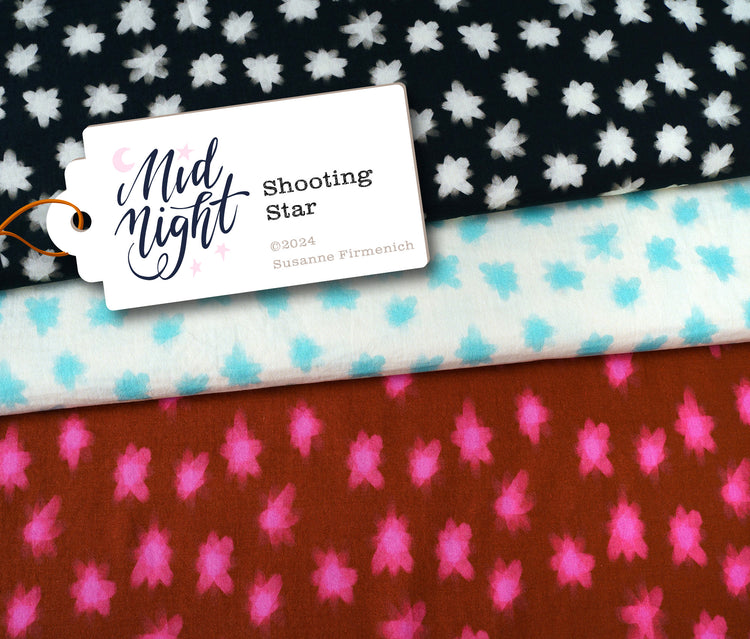 Midnight - SHOOTING STAR - Cotton Musselin - Double Gauze