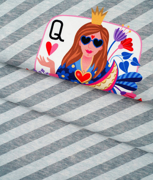 Queen of Hearts - ROYAL STRIPES - Sweat