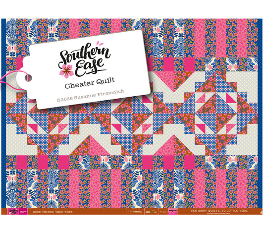 Southern Ease - CHEATER QUILT BLAU - Popeline