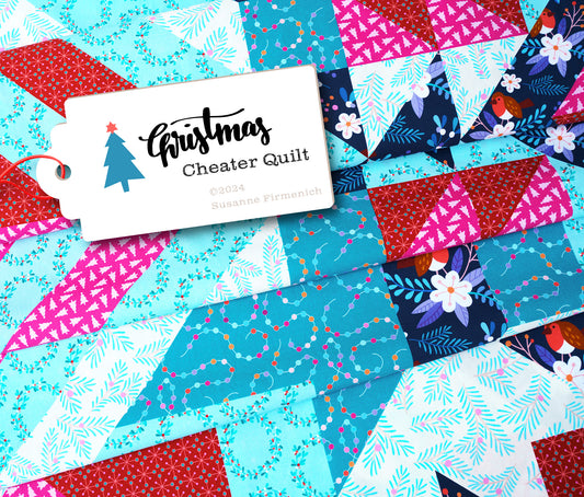 Christmas - CHEATER QUILT - Popeline