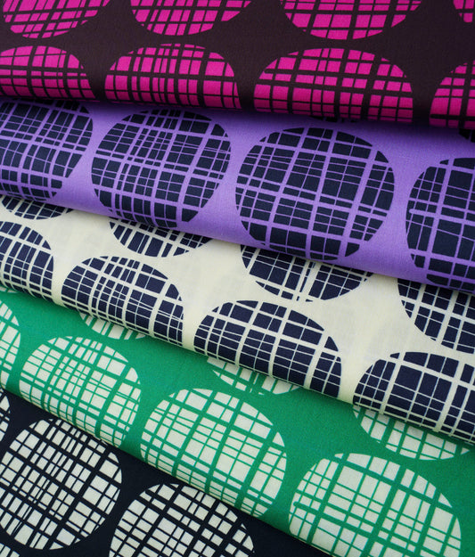 Pretty & Pure - CIRCLES - New Cotton Satin Webware